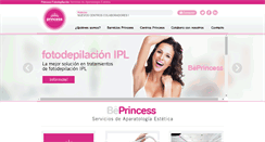 Desktop Screenshot of princessfotodepilacion.com