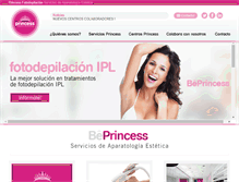 Tablet Screenshot of princessfotodepilacion.com